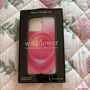 Wildflowers Pink Gradient Bubble iPhone 13 Pro Max Case